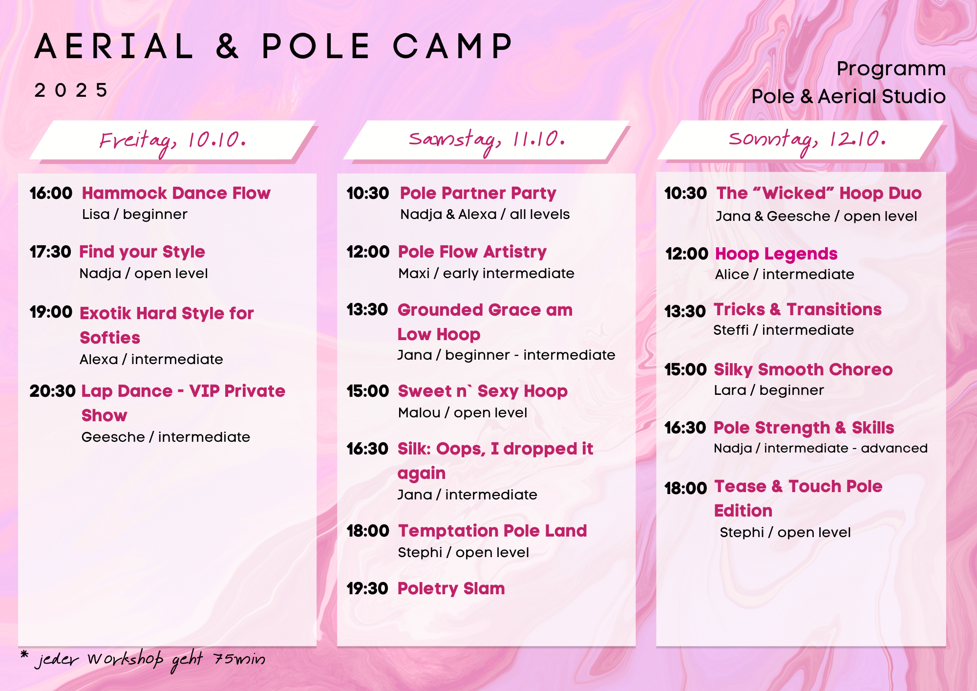 Pole & Aerial Dance Camp 2025